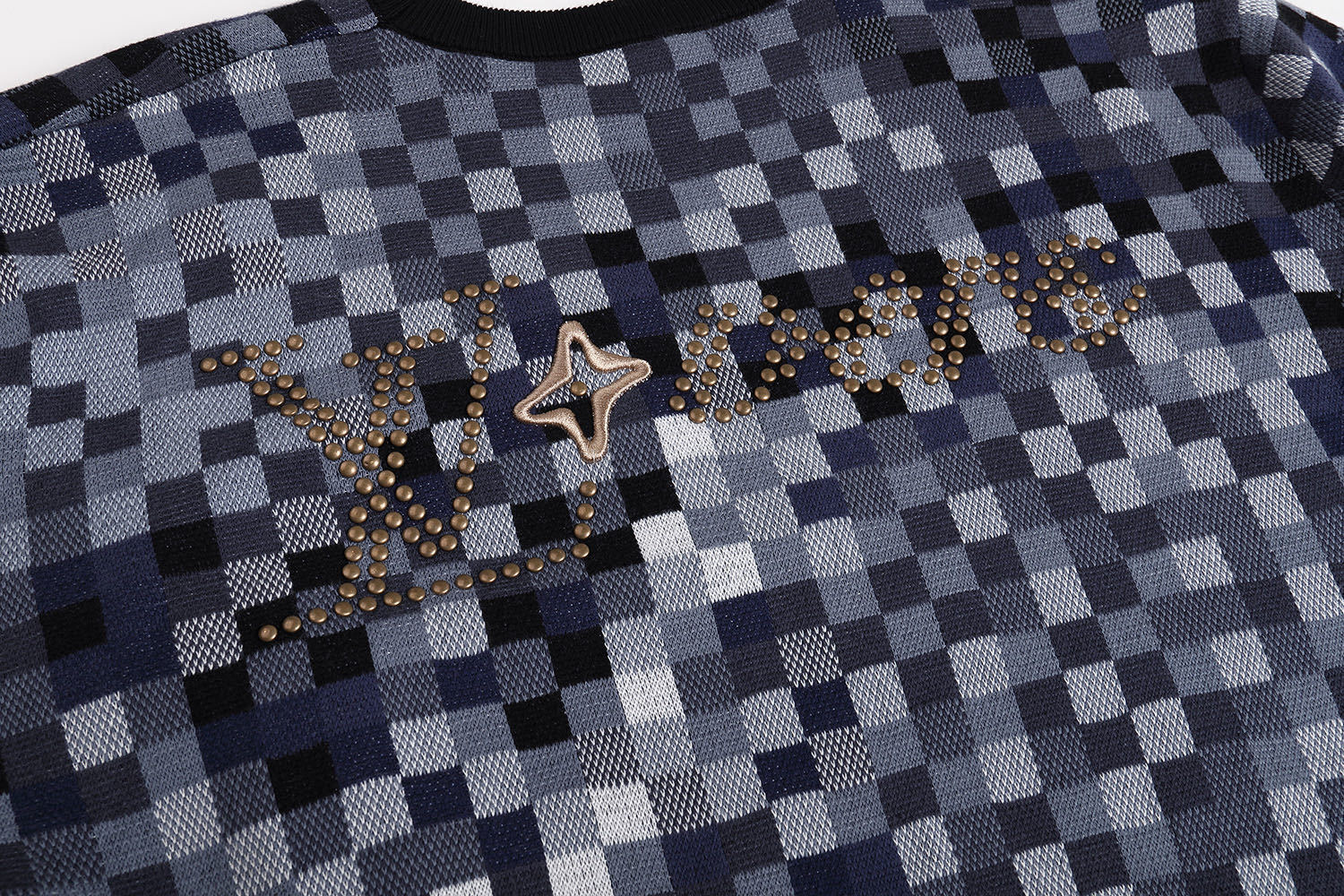 Louis Vuitton Crew Neck Ribbed Jacquard Long-sleeved Sweater