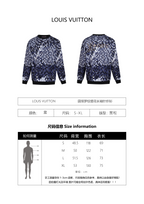 Louis Vuitton Crew Neck Ribbed Jacquard Long-sleeved Sweater
