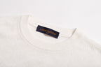 Louis Vuitton Pointelle Stitched Cotton Crew Neck Long Sleeve Sweater