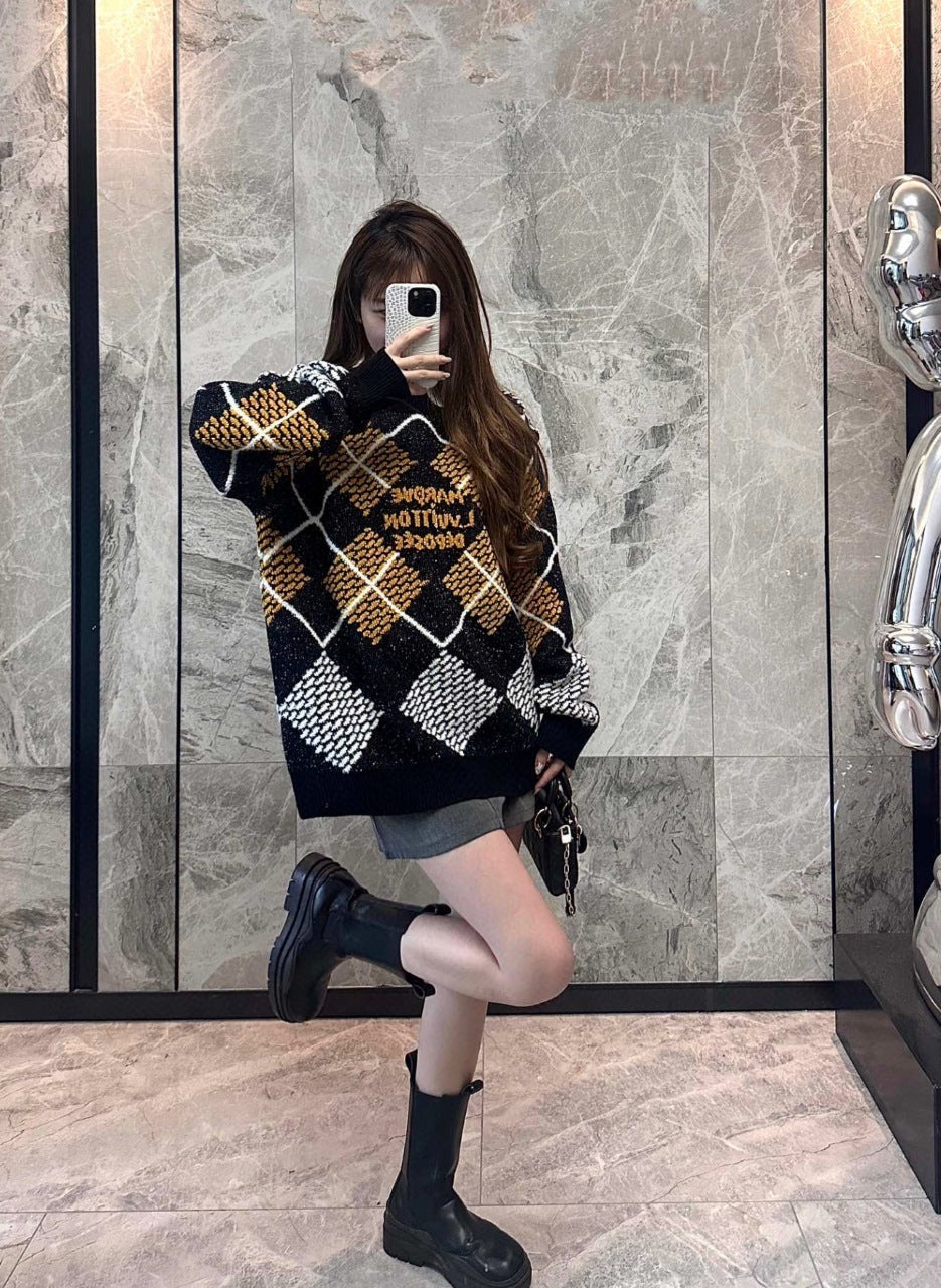 Louis Vuitton Chenille Looped Yarn Sweater