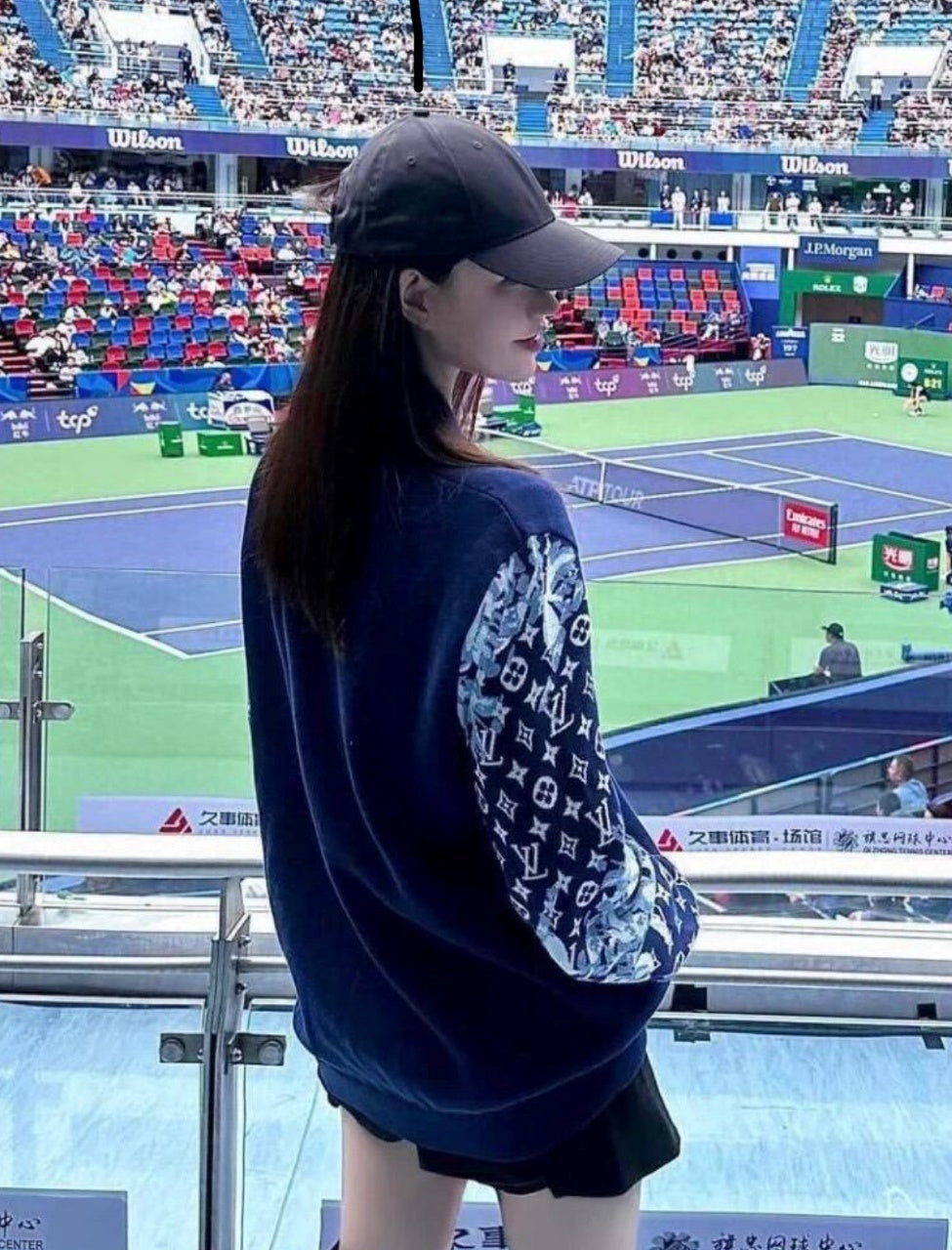 Louis Vuitton Double Sleeved Full Floral Woolen Cardigan