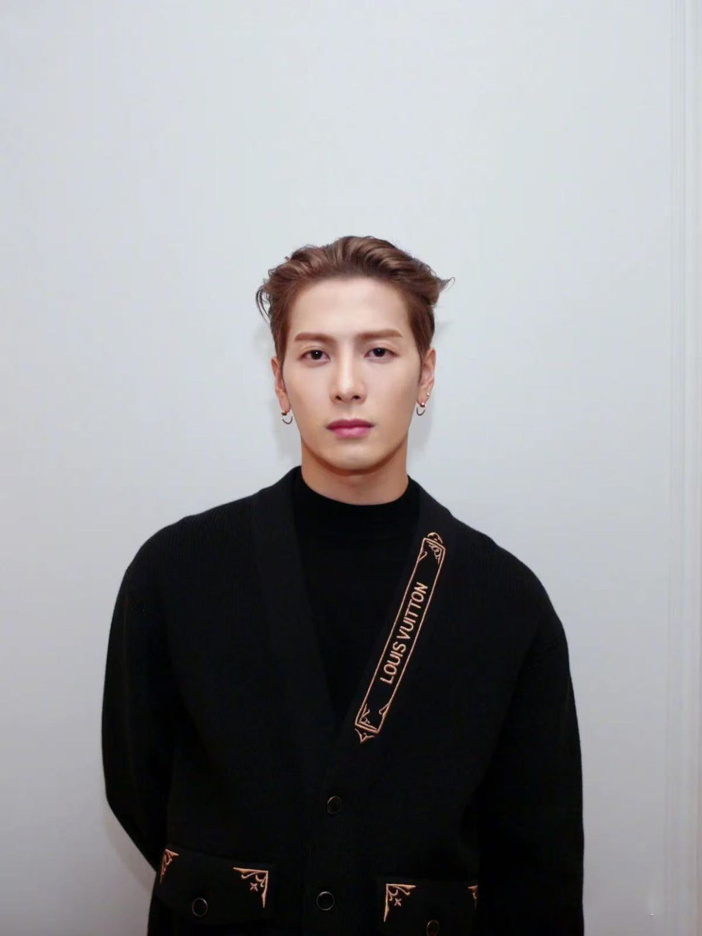 Louis Vuitton Gold Thorn Silk Cardigan