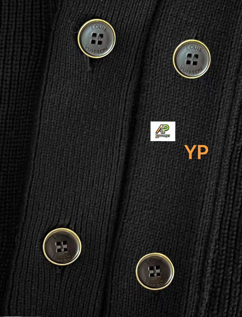Louis Vuitton Gold Thorn Silk Cardigan