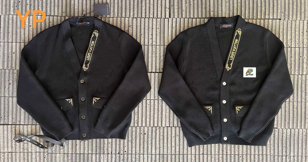 Louis Vuitton Gold Thorn Silk Cardigan