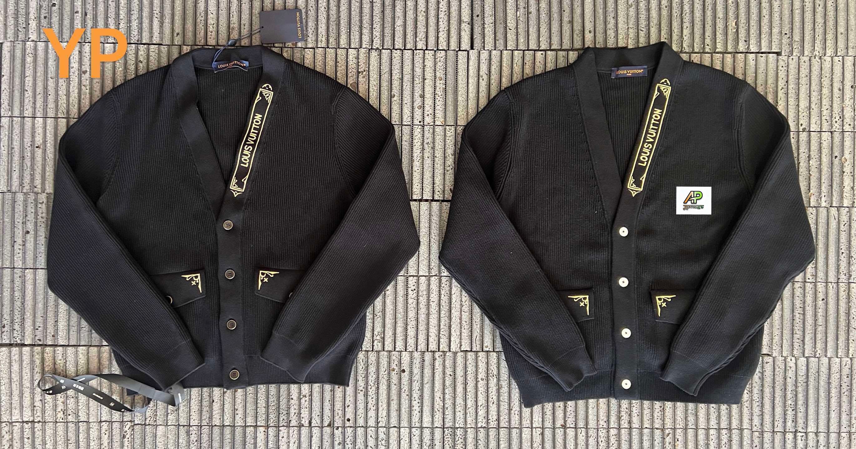 Louis Vuitton Gold Thorn Silk Cardigan