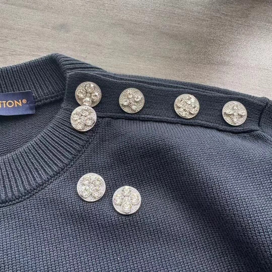 Louis Vuitton Embroidered Knit Sweater