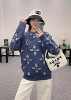 Louis Vuitton Circle Yarn Crochet Jacquard Sweater