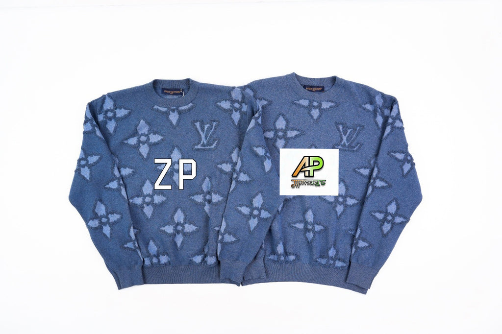 Louis Vuitton Circle Yarn Crochet Jacquard Sweater