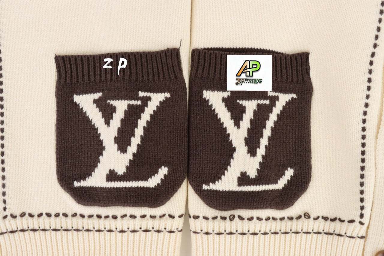 Louis Vuitton Merino Wool Blend Jacquard Knit
