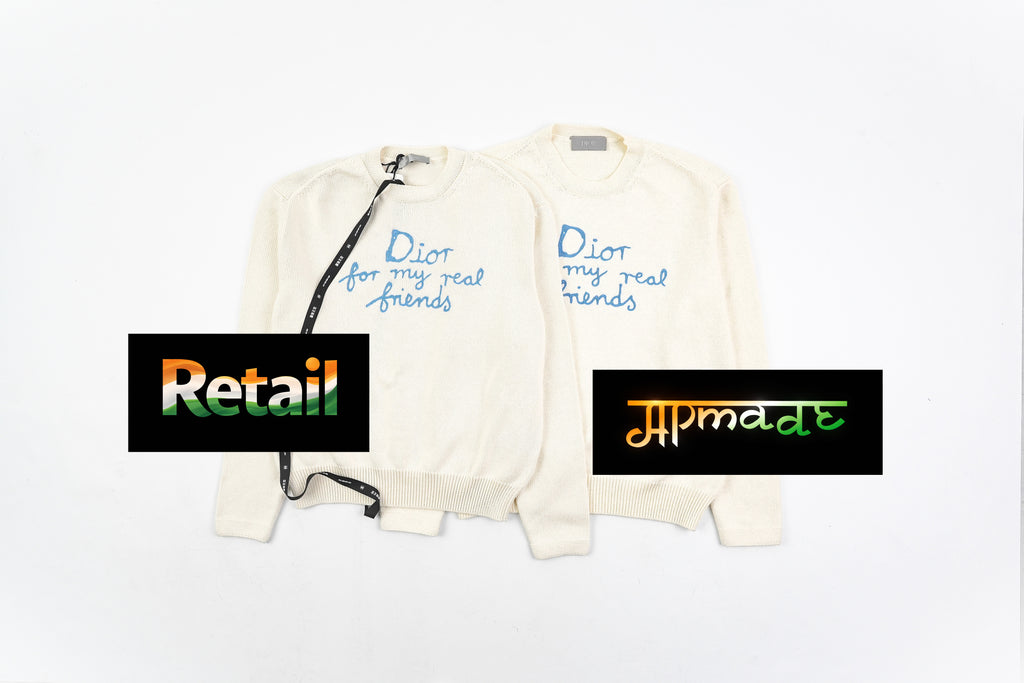 Dior Embroidered Signature Crew Neck Sweater