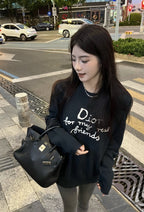 Dior Embroidered Signature Crew Neck Sweater