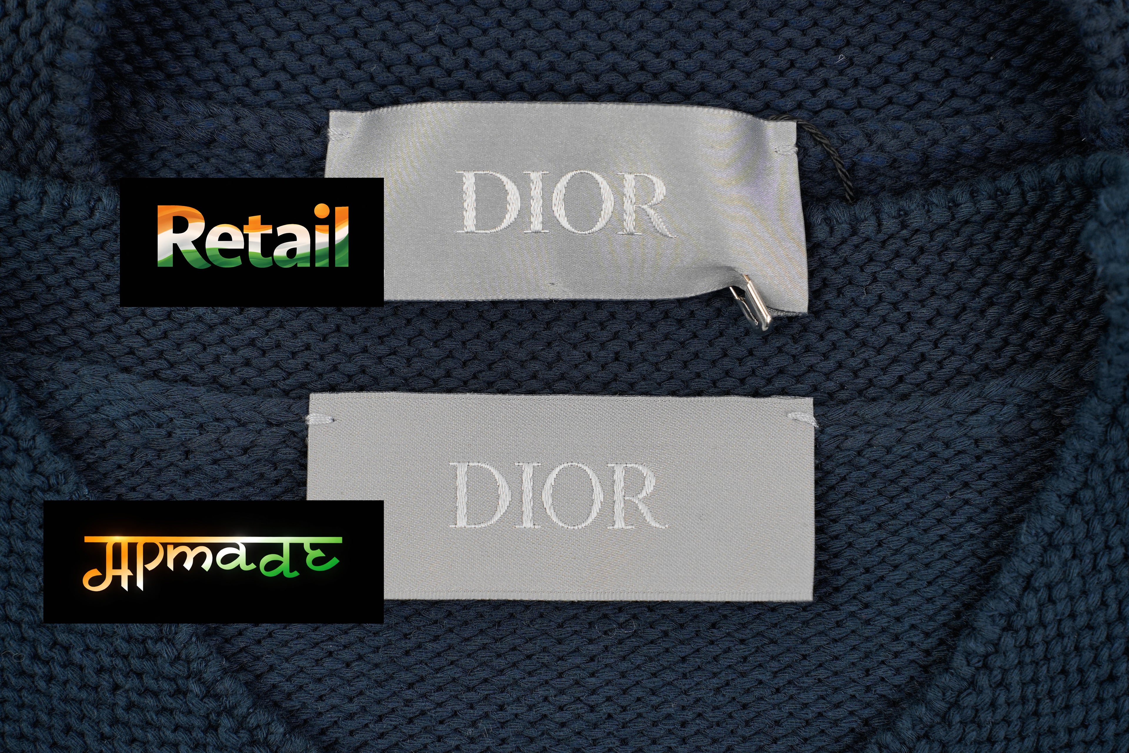 Dior Embroidered Signature Crew Neck Sweater