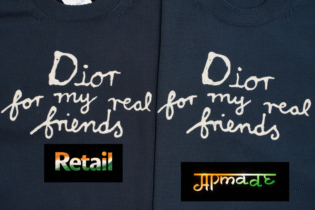 Dior Embroidered Signature Crew Neck Sweater