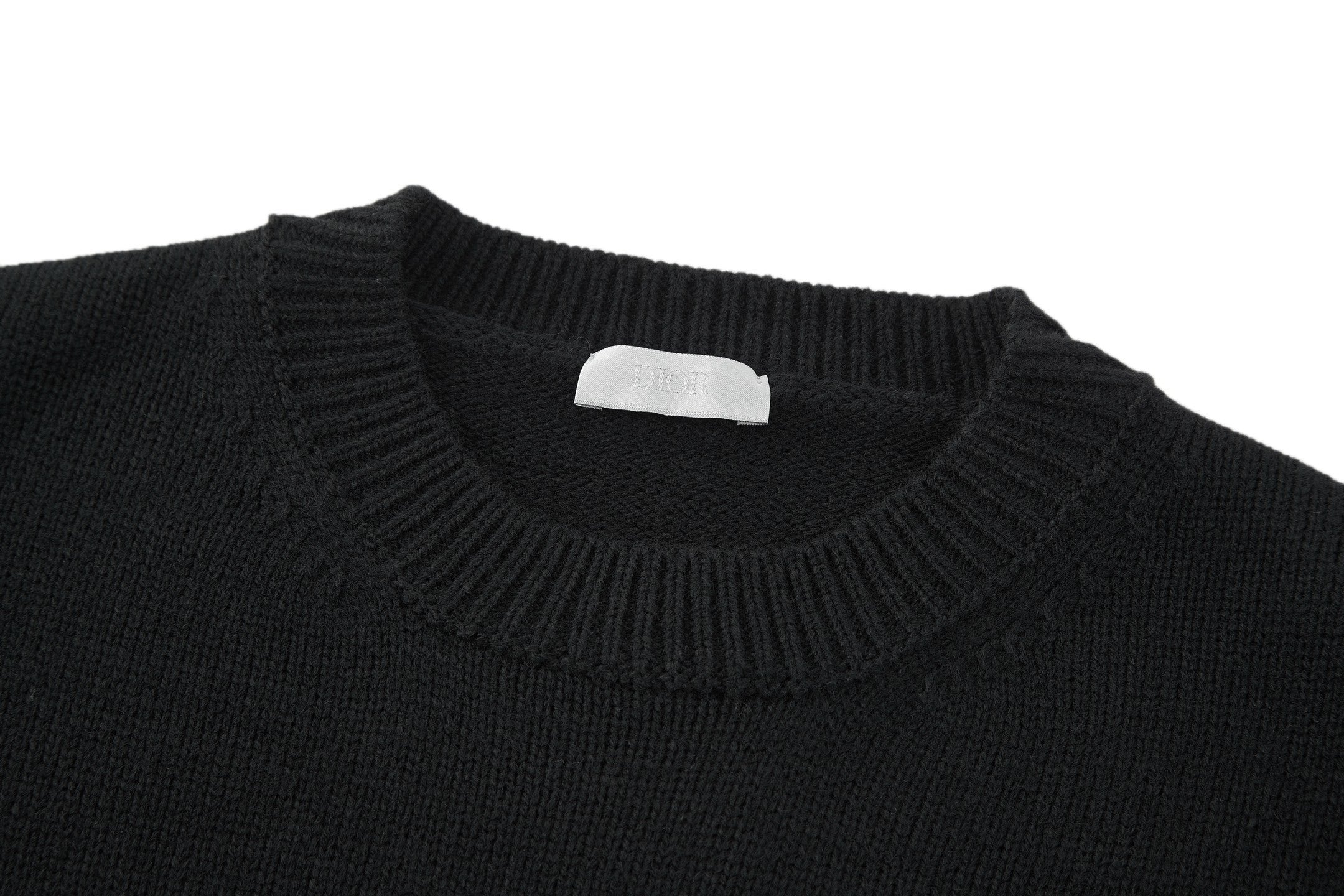 Dior Machine-stitched Embroidered Logo Knitwear