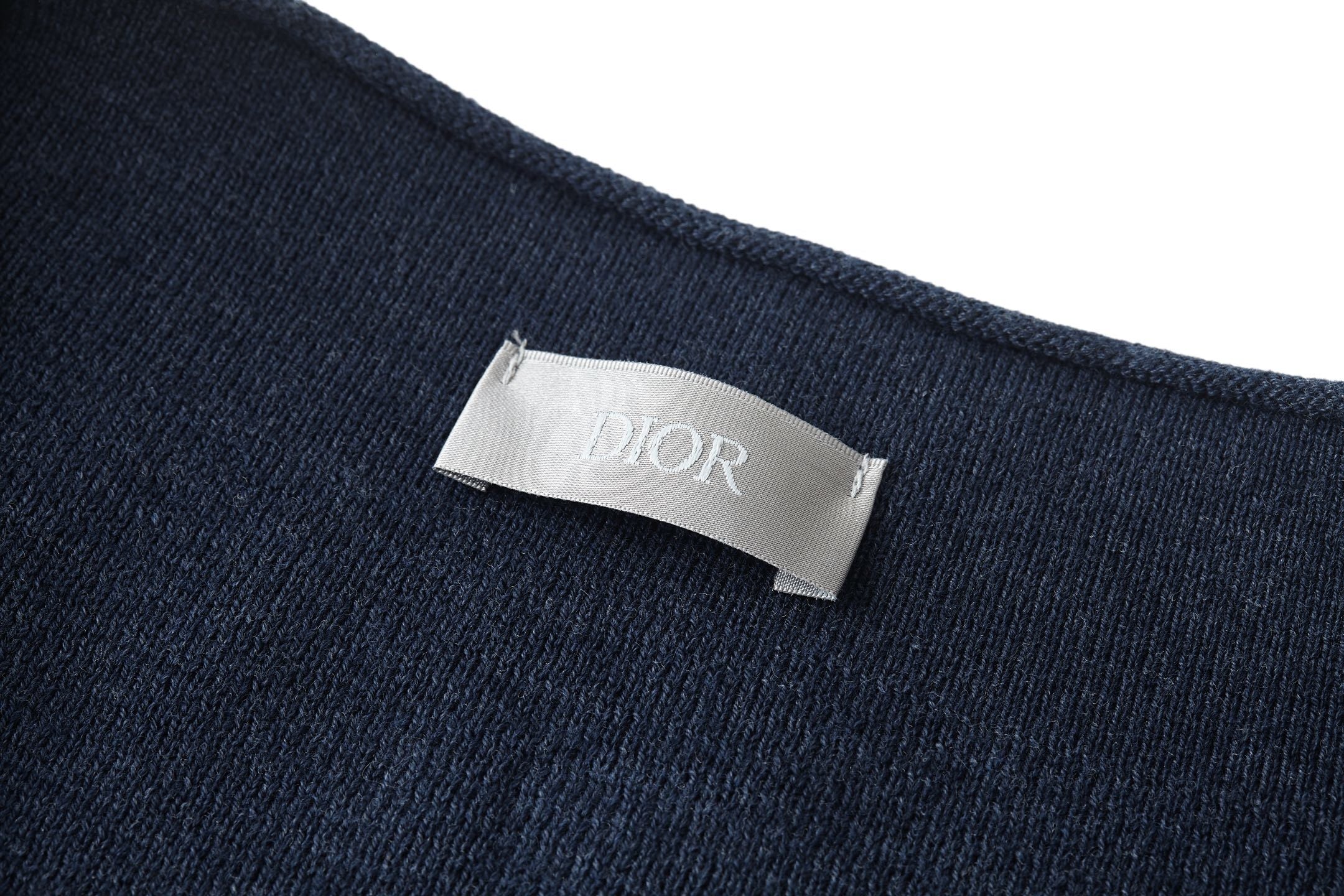Dior CD Logo Knitted Zip-up Cardigan