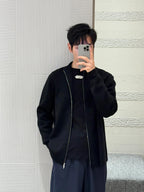 Dior CD Logo Knitted Zip-up Cardigan