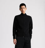 Dior CD Logo Knitted Zip-up Cardigan