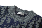 Dior Jacquard Monogram Print Knit Pullover