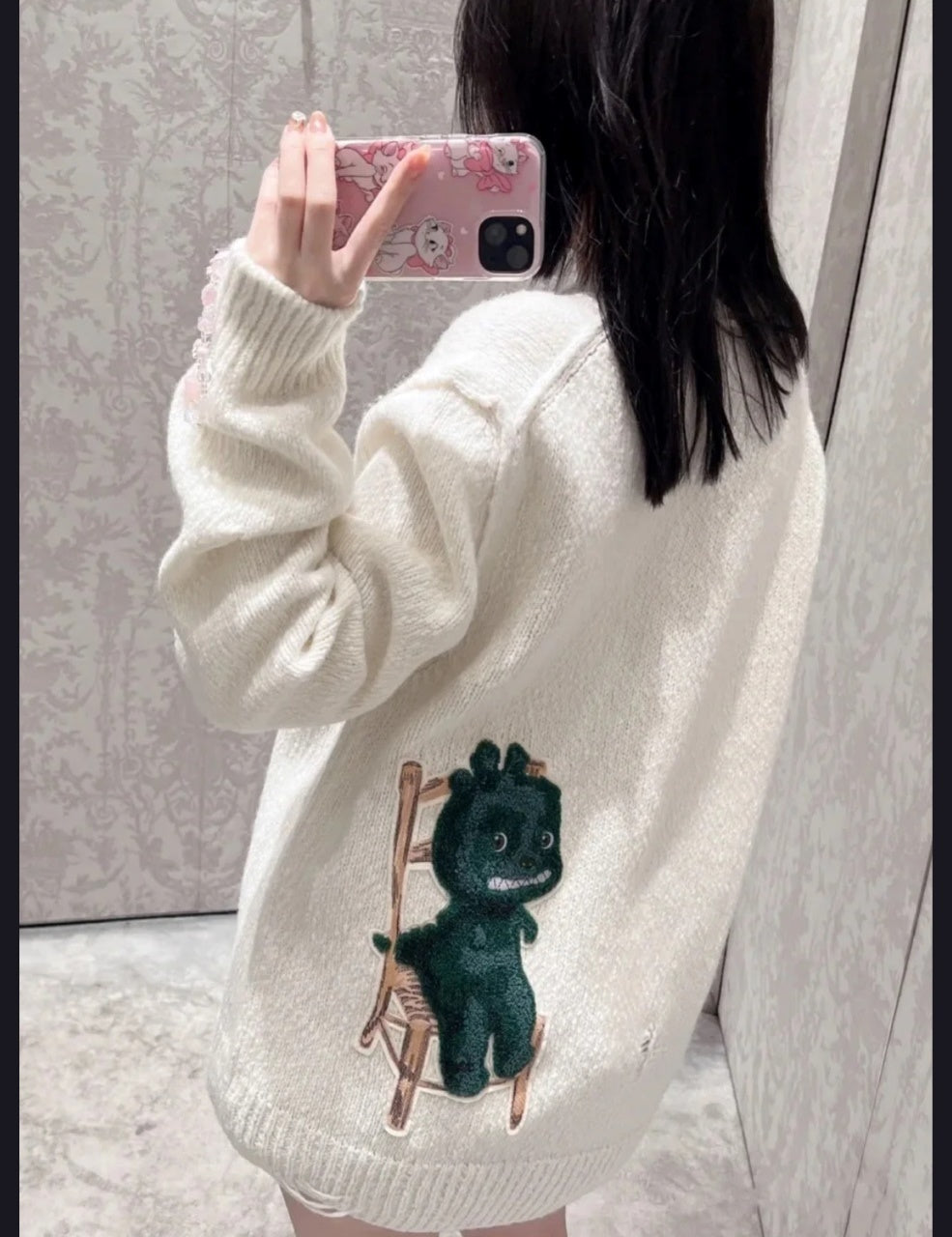 Dior Dinosaur Embroidered Sweater