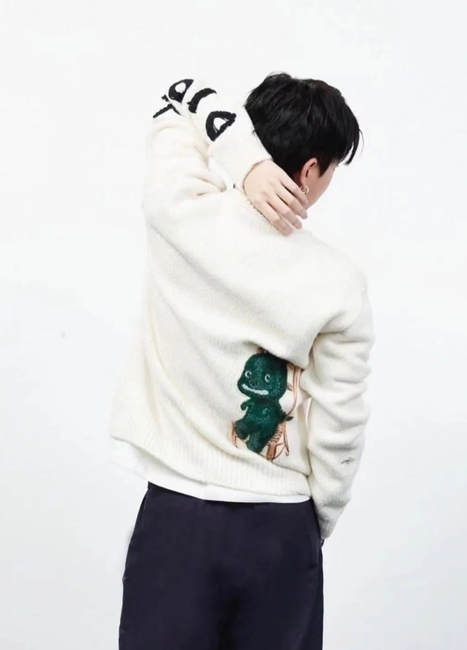 Dior Dinosaur Embroidered Sweater