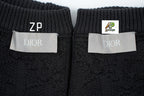 Dior Gray Cotton Blend Jacquard Oblique Print Sweater