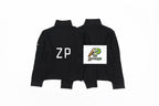 Balenciaga Vertical Striped Sweater with Sleeve Patch