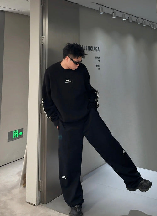 Balenciaga 3B Letter Crew Neck Sweater