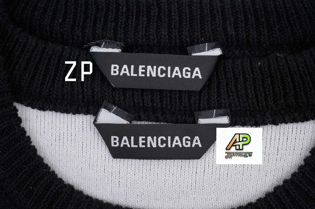 Balenciaga 3B Letter Crew Neck Sweater