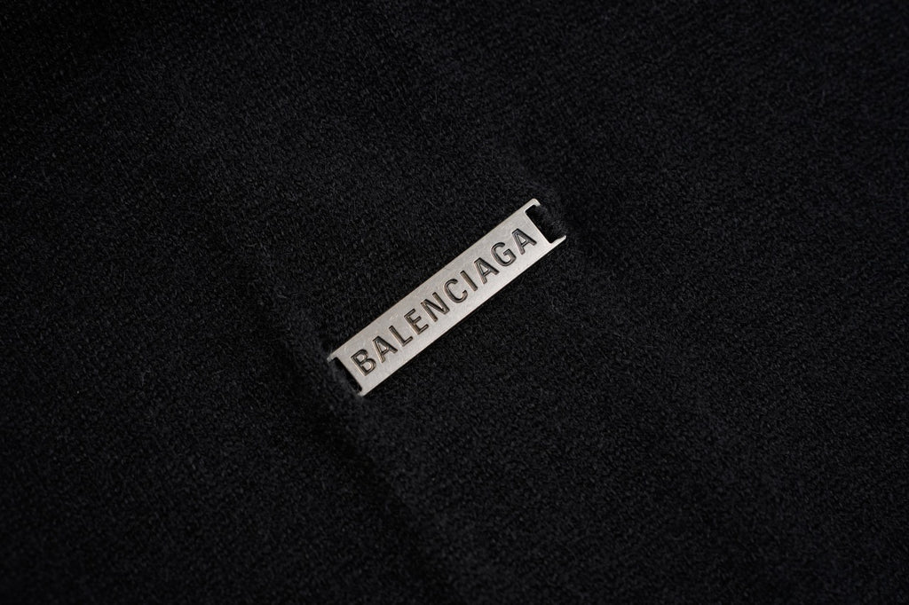 Balenciaga Paris Brand Wool Crew Neck Sweater