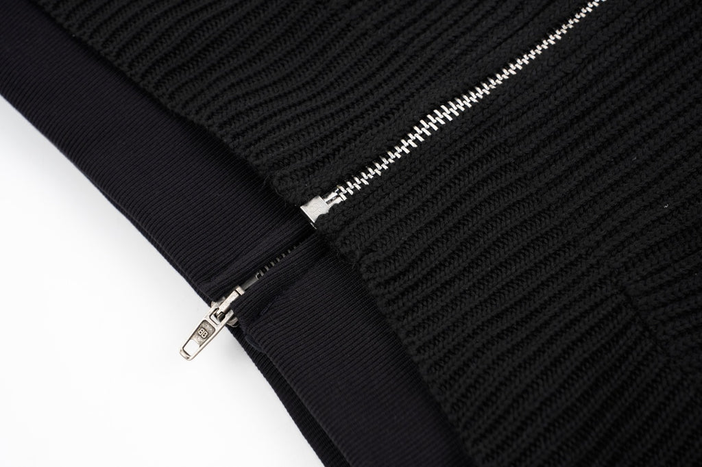 Balenciaga Small Label Faux Two-Piece Hooded Sweater