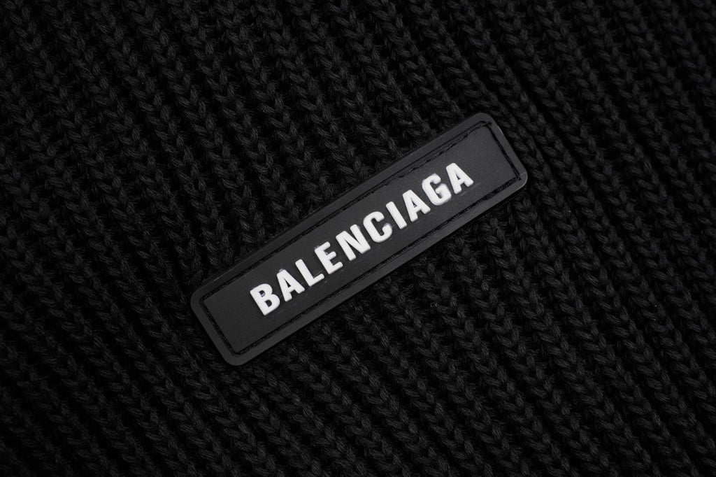 Balenciaga Small Label Faux Two-Piece Hooded Sweater