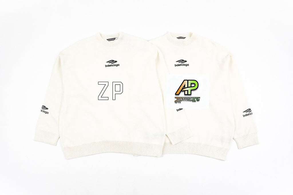 Balenciaga 3B Embroidered Ski Crewneck Sweater