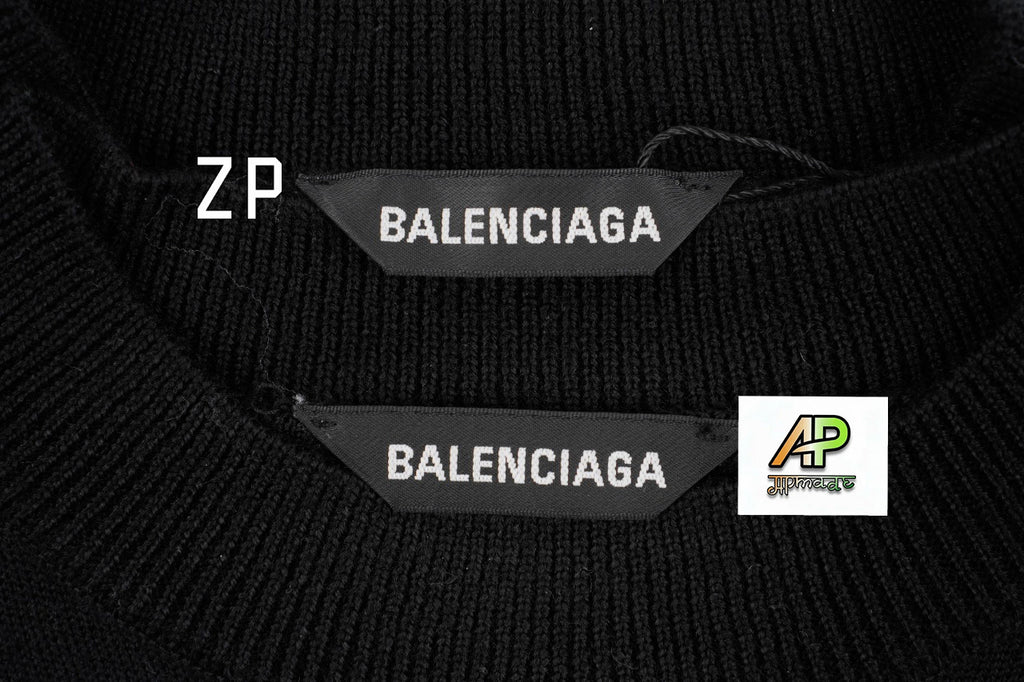 Balenciaga 3B Embroidered Ski Crewneck Sweater
