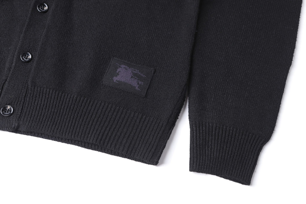 Burberry 25SS Collared Cashmere Cardigan with Elbow Patches