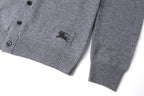 Burberry 25SS Collared Cashmere Cardigan with Elbow Patches