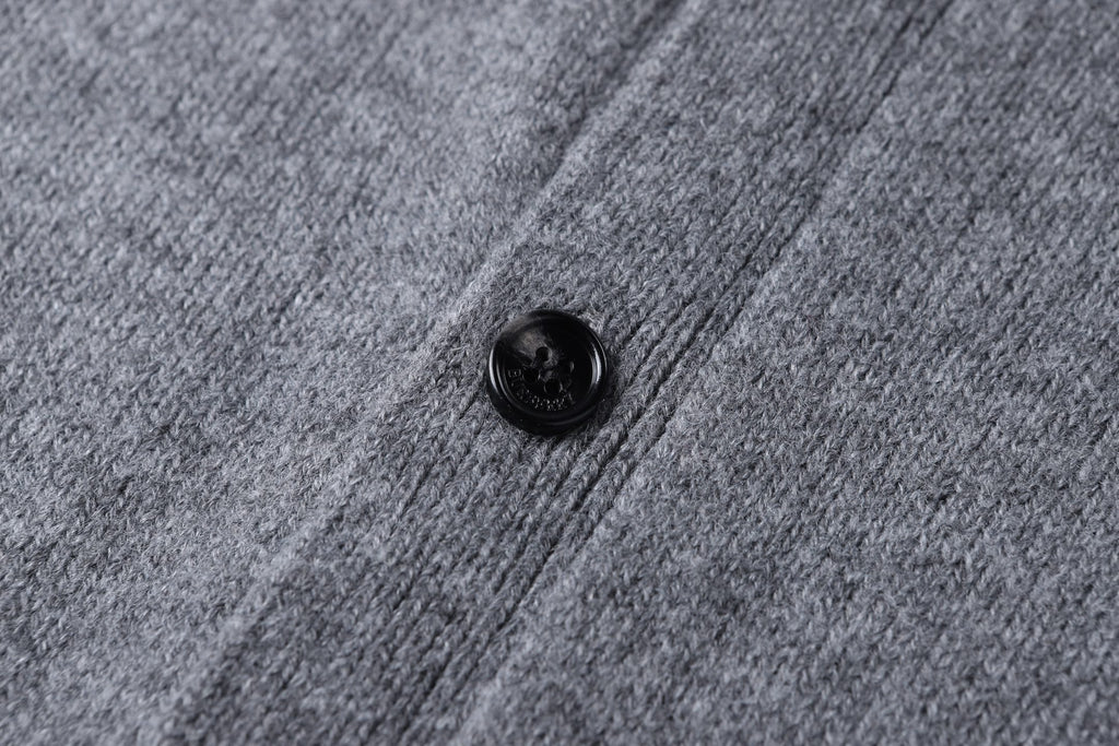 Burberry 25SS Collared Cashmere Cardigan with Elbow Patches