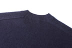 Burberry Solid Color Crew Neck Cashmere Knit Sweater