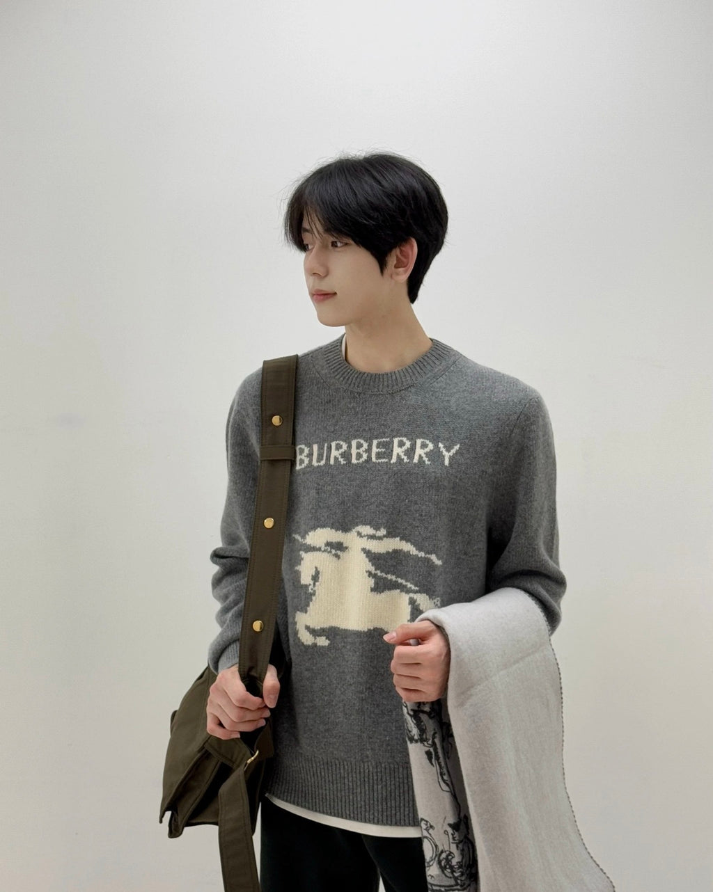 Burberry Warhorse Jacquard Crew Neck Sweater