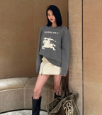 Burberry Warhorse Jacquard Crew Neck Sweater