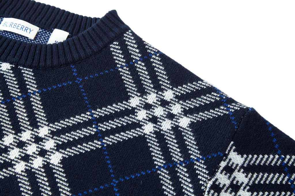 Burberry Check Jacquard Sweater