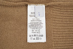 Burberry Check Ribbed Crew Neck Sweater