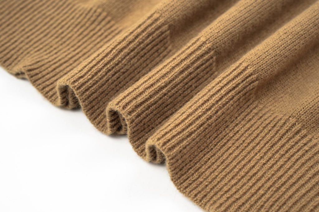 Burberry Check Ribbed Crew Neck Sweater
