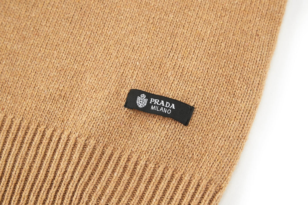 Prada Fabric Logo Knitted Pullover