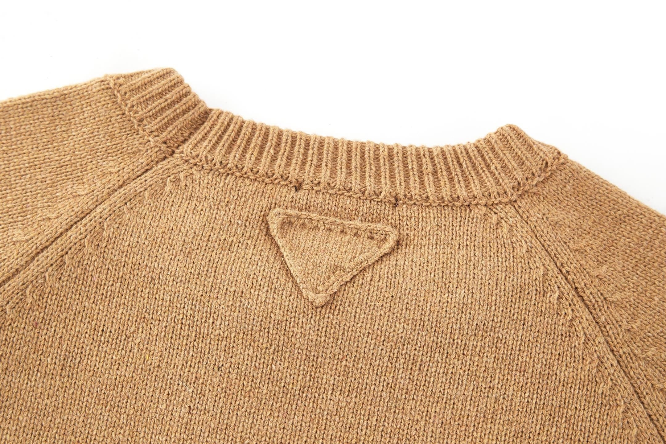 Prada Fabric Logo Knitted Pullover