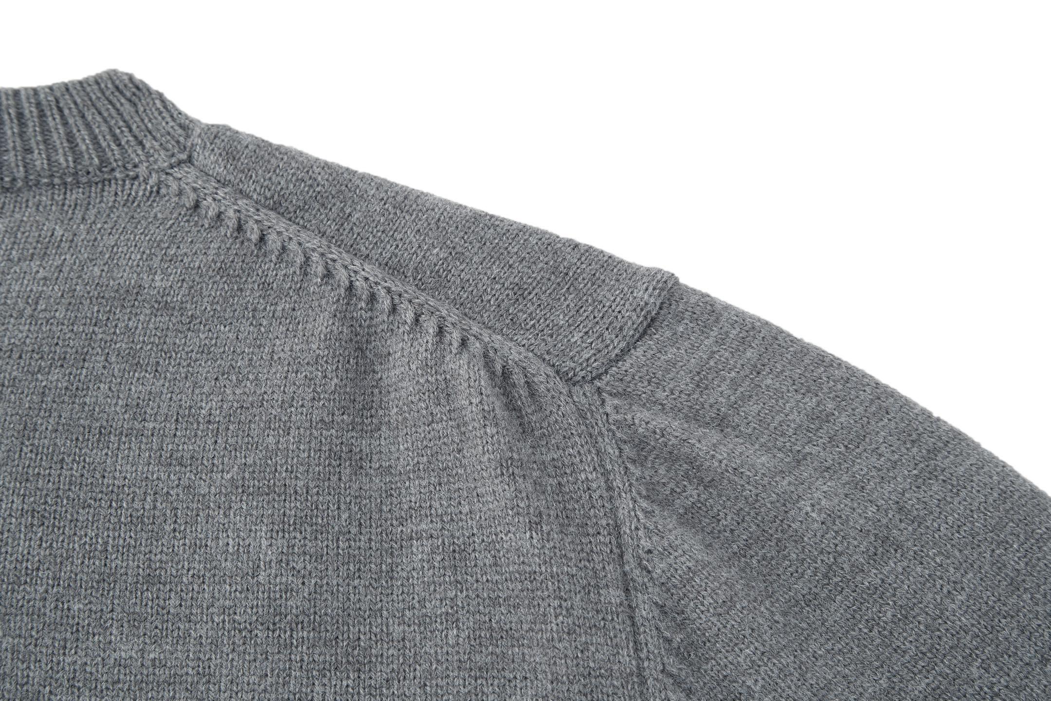 Prada Embroidered Logo Wool Knit Pullover