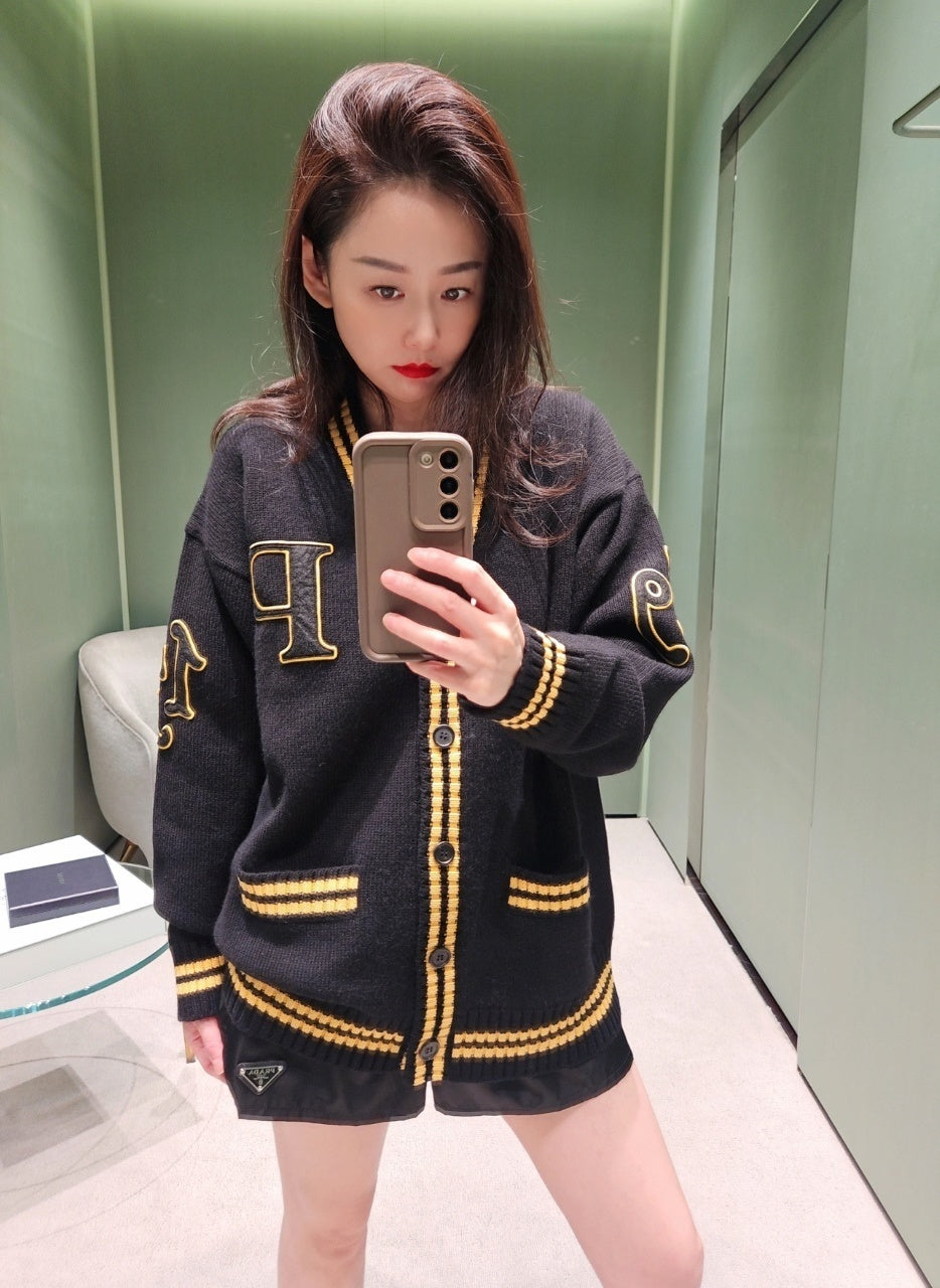 Prada Premium Slub Cotton Knit Pullover