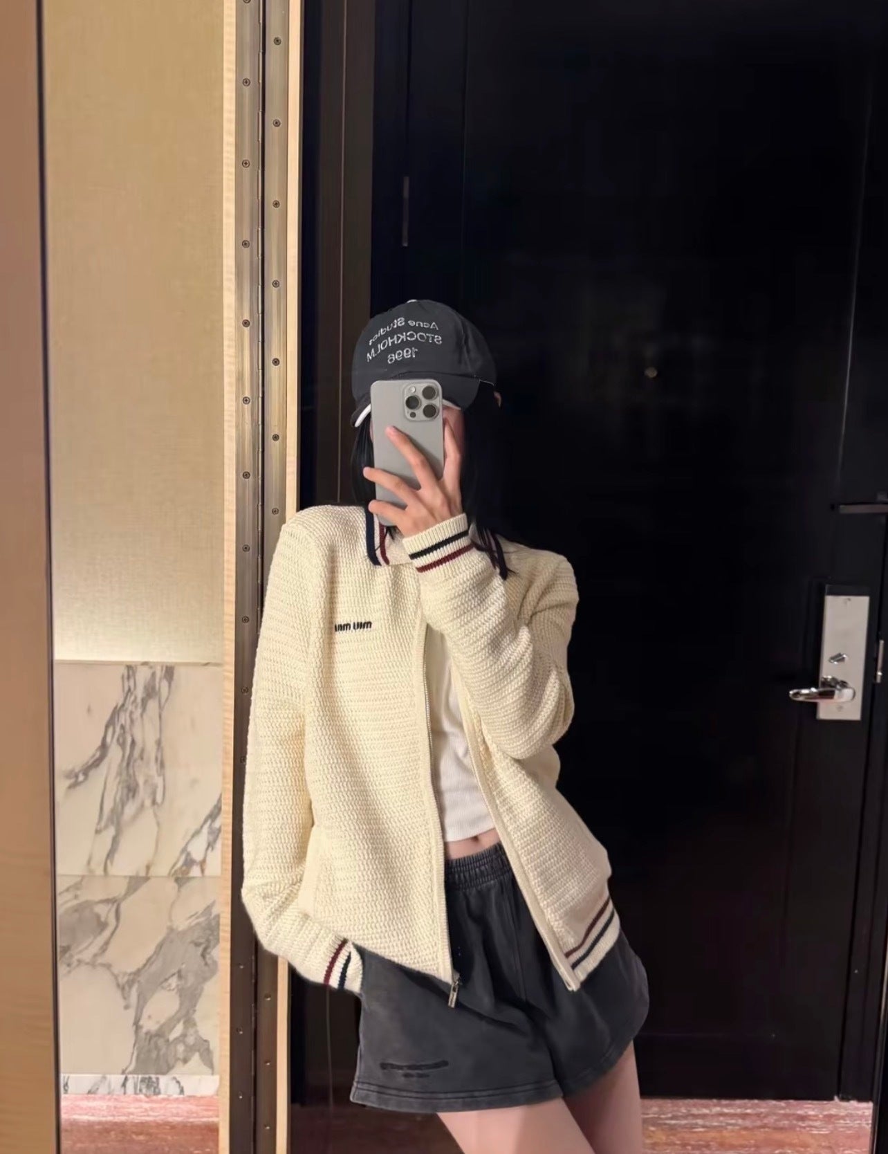 Miu Miu Woolen Long-Staple Cotton Coat