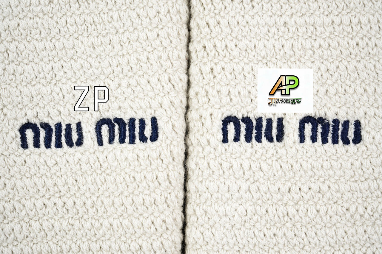 Miu Miu Woolen Long-Staple Cotton Coat