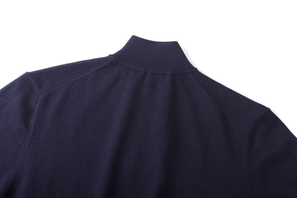 Miu Miu Stand-Collar Half-Zip Sweater