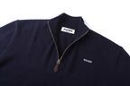 Miu Miu Stand-Collar Half-Zip Sweater
